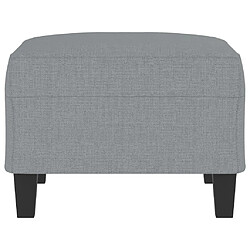 Avis vidaXL Repose-pied Gris clair 70x55x41 cm Tissu