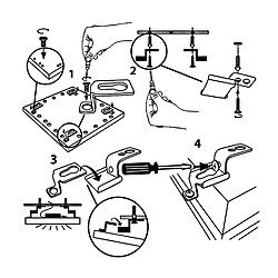 Acheter Maclean Kit de montage pour panneaux LED 4 pièces 595x595mm et 1195x295mm MCE546