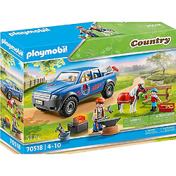 Playmobil® Playmobil Maréchal-ferrant et véhicule de 51 pièces Country Multicolore