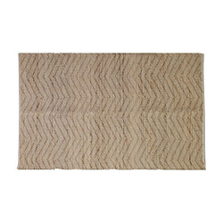 Aubry Gaspard Tapis en jute et coton naturels Zig-zag Naturel - 160 x 230 cm.