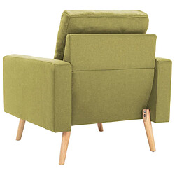 Acheter vidaXL Fauteuil vert tissu