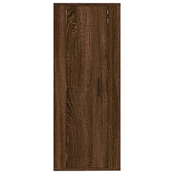 Maison Chic Meuble TV scandinave mural Banc TV suspendu pour salon - Chêne marron 40x34,5x100 cm -MN43648 pas cher