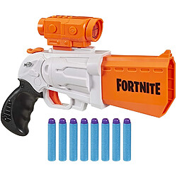 pistolet fortnite SR et Flechettes Nerf Elite Officielles noir blanc orange