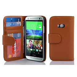 Cadorabo Coque HTC ONE M8 MINI Etui en Brun