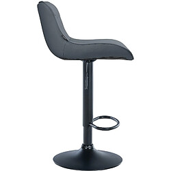 Avis Non Lot de 2 tabourets de bar Vonore simili cuir noir