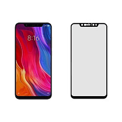 Tellur Verre Trempé 2.5D Colle Complète pour Xiaomi Mi 8 Pro, Noir