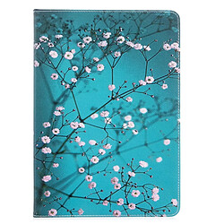 Etui en PU impression de motifs avec support fleur pour votre Apple iPad 10.2 (2019)