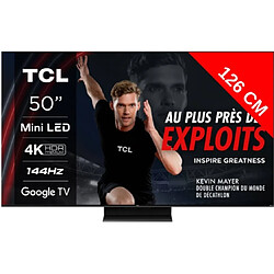 TCL TV QLED 4K 126 cm 50QM8B QD-Mini LED - Google TV