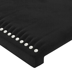 Acheter Maison Chic Tête de lit moderne avec oreilles pour chambre - Décoration de lit Noir 83x16x118/128 cm Velours -MN68631