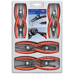 KNIPEX Jeu de 8 pinces pour circlips intérieur / extérieur