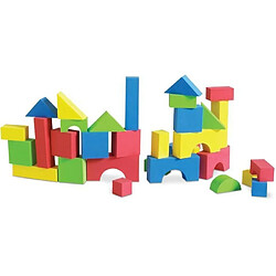 BSM Lot de 80 Pieces de construction mousse Edu Blocs