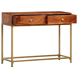 vidaXL Table console 100x35x76 cm Bois d'acacia massif