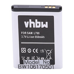 Vhbw Batterie LI-ION compatible pour SAMSUNG SGH-L760 SGH-L 760