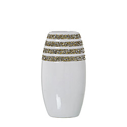 Vase Alexandra House Living Blanc Céramique 13 x 9 x 25 cm