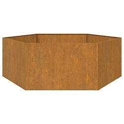 Acheter vidaXL Jardinière Rouillé 138x120x45 cm Acier corten