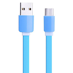 Acheter Wewoo Câble bleu pour Samsung Galaxy S8 & S8 + / LG G6 / Huawei P10 & P10 Plus / Xiaomi Mi6 & Max 2 et autres Smartphones 1m 2A 110 fils de cuivre noyau rétractable USB-C / Type-C vers USB de chargement de synchronisation de données,