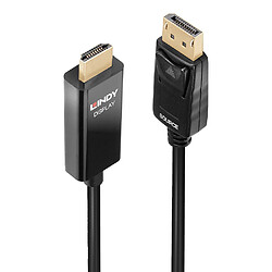 Lindy 40924 câble vidéo et adaptateur 0,5 m DisplayPort HDMI Type A (Standard) Noir