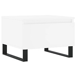 Acheter vidaXL Tables basses 2 pcs blanc 50x46x35 cm bois d'ingénierie