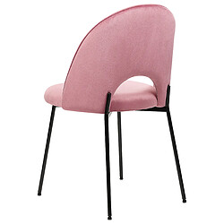 Beliani Chaise de salle à manger COVELO Set de 2 Velours Rose pas cher