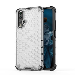 Wewoo Coque Souple Pour Huawei Honor 20 Shockproof Honeycomb PC + TPU Case White