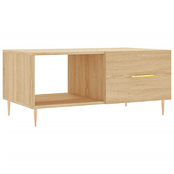 vidaXL Table basse chêne sonoma 90x50x40 cm bois d'ingénierie