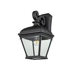 Elstead Lighting Applique murale extérieur Bayview Aluminium,verre biseauté transparent Noir