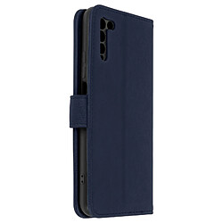 Avizar Étui pour Honor 10X Lite Clapet Portefeuille Fonction Support Vidéo Bleu Nuit