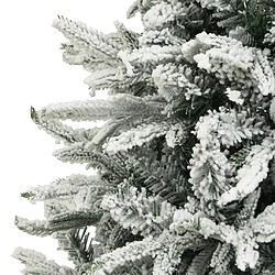 Avis vidaXL Sapin de Noël artificiel à flocons de neige Vert 180 cm PVC/PE