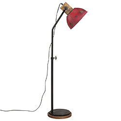 Avis vidaXL Lampadaire 25 W rouge délavé 30x30x100-150 cm E27