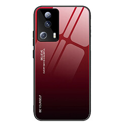 Coque en TPU anti-chute pour votre Xiaomi Civi 2 5G - rouge/noir