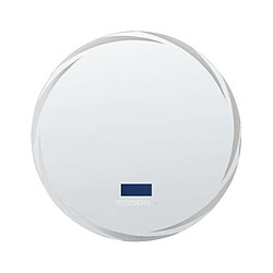 Beliani Miroir Avec haut-parleur Bluetooth intégré TANAY Argenté