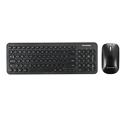 YP Select Ensemble clavier et souris sans fil rétro silencieux 2.4G - noir