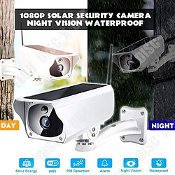 Acheter Tech Discount TD® Caméra de surveillance HD 1080P connectées Solaire WiFi Télécommande étanche angle d'inclinaison réglable avec un détecteur de m