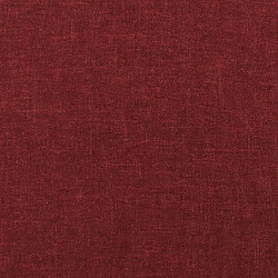 Acheter vidaXL Repose-pied Bordeaux 60x60x36 cm Tissu et similicuir