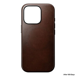 Nomad Coque pour iPhone 16 Pro Compatible MagSafe en Cuir Horween Marron pas cher