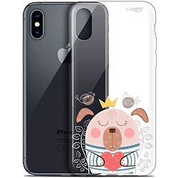 Caseink Coque arrière Apple iPhone Xs / X (5.8 ) Crystal Gel HD [ Nouvelle Collection - Souple - Antichoc - Imprimé en France] Sketchy Dog