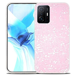 Coque en TPU + acrylique IPAKY ultra-fin, antichoc, anti-rayures rose pour votre Xiaomi 11T/11T Pro