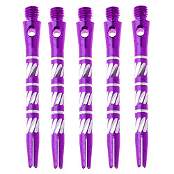 Acheter 5 pcs 50mm en alliage de fil re-rainuré Dart Tiges Arbres Argent Pourpre