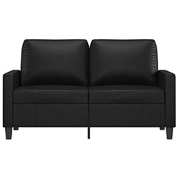 Avis Maison Chic Canapé à 2 places,Sofa de Salon,Canapé droit Noir 120 cm Similicuir -GKD354239