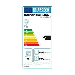 Avis Fours encastrables Multifonction 71L HOTPOINT 2900W 60cm, HOTFA2544JCBLHA