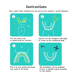 INF Brosse à dents électrique automatique à ultrasons