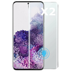 Coque Etui Rabat Miroir Noir pour Samsung S20 Plus + 2 Verres Trempes Little Boutik®