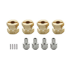 Adaptateur D'entraînement De Moyeu Hexagonal De Roue En Laiton RC 4 Pièces Pour Chenille Axiale Scx10 RC 12mm