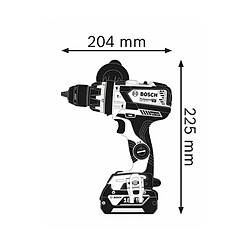 Perceusevisseuse à percussion sans fil Bosch GSB 18V110 C 18 V 2 batteries Procore 4Ah chargeur LBox