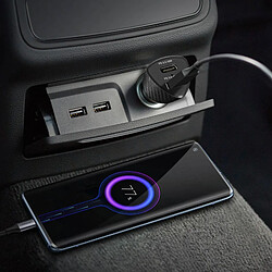 Chargeur Voiture Double USB-C 40W Power Delivery Elégant Forcell Noir Carbone pas cher