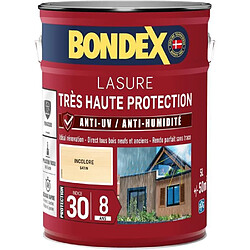 Lasure pour bois très haute protection 8 ans incolore 5L Bondex