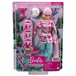 Ludendo Poupée Barbie Snowboardeuse