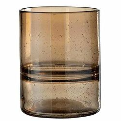 Paris Prix Vase Cylindrique Design Nervures 19cm Ambre