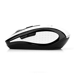 Totalcadeau Souris à capteur optique sans-fil 800/1600 dpi Blanc Noir - Souris pour gammer et ordinateur pas cher