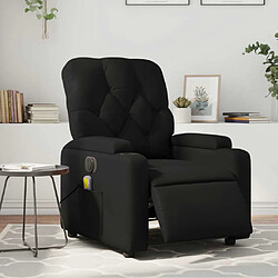 Maison Chic Fauteuil Relax pour salon, Fauteuil de massage inclinable électrique noir similicuir -GKD53457